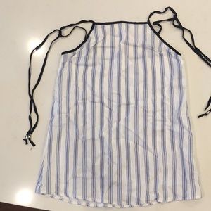 Zaful blue/white striped dress